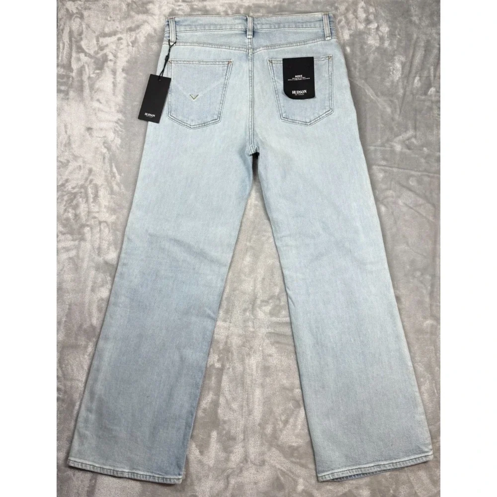 NWT Hudson Rosie High-Rise Wide‎ Leg Distressed Jeans Size 28 Y2K